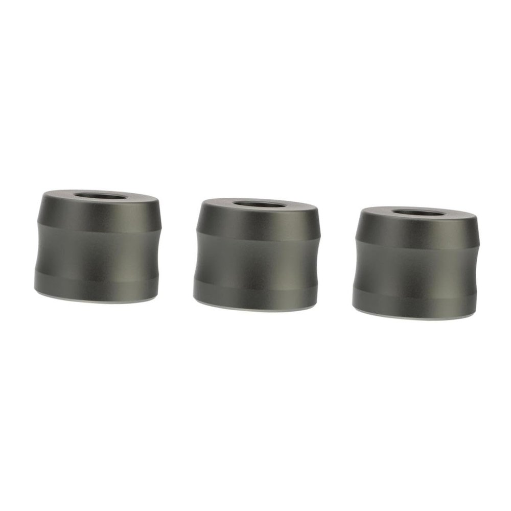 Angoily 3pcs Aluminum Alloy Razor Stand Safety Razor Holder Shaving Rack Non-slip Base