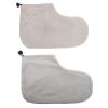 NOLITOY 2pairs Paraffin Wax Therapy Foot Covers Soft Cloth Foot Wraps for Moisturizing Care for Home and Spa Use Fits Gray view 1