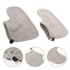 NOLITOY 2pairs Paraffin Wax Therapy Foot Covers Soft Cloth Foot Wraps for Moisturizing Care for Home and Spa Use Fits Gray view 3