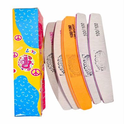 Chula Nails Sanding Board File 5 Piece Set Pack for Nail Art Creation Sanding Down Imperfections