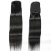 Ponytail Extension Silk Straight Ponytail Extension Remy Human Hair Clip In Drawstring Ponytail Extensions 8-26" Long Straight Human Hair Ponytail Hairpieces for Women Hair Extensions (Color : Natura view 2