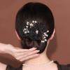 2pcs Flower Hair Bun Maker, Elegant Lazy Hair Curler, Pearl Hair Bun Maker, French Hairstyle Twist Bun Maker, Elegant Hair Accessories for Women Girls view 4