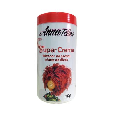 Anna Telles Super Creme Ativador de cachos a base de oleos, 35.27 Fl Oz (Pack of 1), White