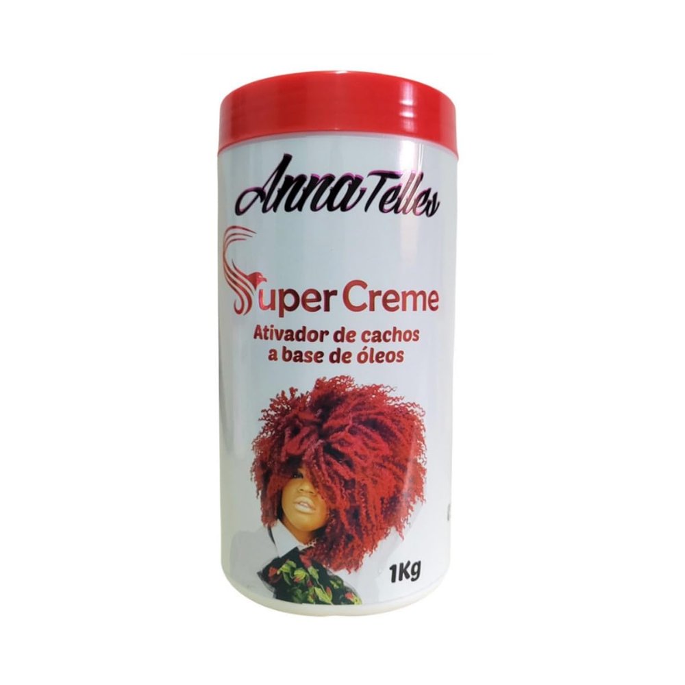 Anna Telles Super Creme Ativador de cachos a base de oleos, 35.27 Fl Oz (Pack of 1), White