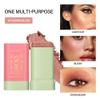 Aaiffey Cream Contour Stick,Bronzer Contouring Stick Facial Cream Highlight Contour Shaping Face Bronzer Makeup Blendable,Long Lasting,01-Warm Glow view 2