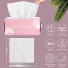 Cayxenful Disposable Face Towel Face Cloths for Washing Soft Cotton Dry Wipes Facial Cloths Towelettes for Washing and Drying, 200 Count Facial Tissue for Cleansing, Skincare and Makeup Remover view 2