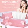 Cayxenful Disposable Face Towel Face Cloths for Washing Soft Cotton Dry Wipes Facial Cloths Towelettes for Washing and Drying, 200 Count Facial Tissue for Cleansing, Skincare and Makeup Remover view 4