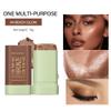 Aaiffey Cream Contour Stick,Bronzer Contouring Stick Facial Cream Highlight Contour Shaping Face Bronzer Makeup Blendable,Long Lasting 04-Beach Glow view 2