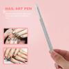 Balacoo 2 pcs Metal Silver Cuticle Pusher Nail Polish Remover:Stainless Steel Manicure Pedicure Cleaner Tool For Fingernail and Toenail, 12.10X0.60X0.50CM view 3