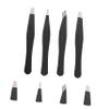 Angoily 20pcs Stainless Steel Eyebrow Tweezers Durable Brow Clips for Precise Grooming Compact and Portable Eyebrow Hair Removal Tools for Women view 2