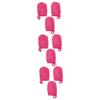 Angoily 9pcs Thickened Facial Cleaning Gloves for Makeup Removal Soft Makeup Mitts Washable Cosmetic Pads Rosy Color for Daily Use view 1