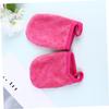 Angoily 9pcs Thickened Facial Cleaning Gloves for Makeup Removal Soft Makeup Mitts Washable Cosmetic Pads Rosy Color for Daily Use view 2