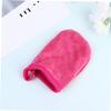 Angoily 9pcs Thickened Facial Cleaning Gloves for Makeup Removal Soft Makeup Mitts Washable Cosmetic Pads Rosy Color for Daily Use view 4