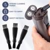 Patelai 20 Pieces Electric Shaver Cleaning Brush Small Clipper Brushes for Cleaning Razor Shaver Cleaner Black Double Sided Nylon Bristles Electric Trimmer Set Keyboard view 3