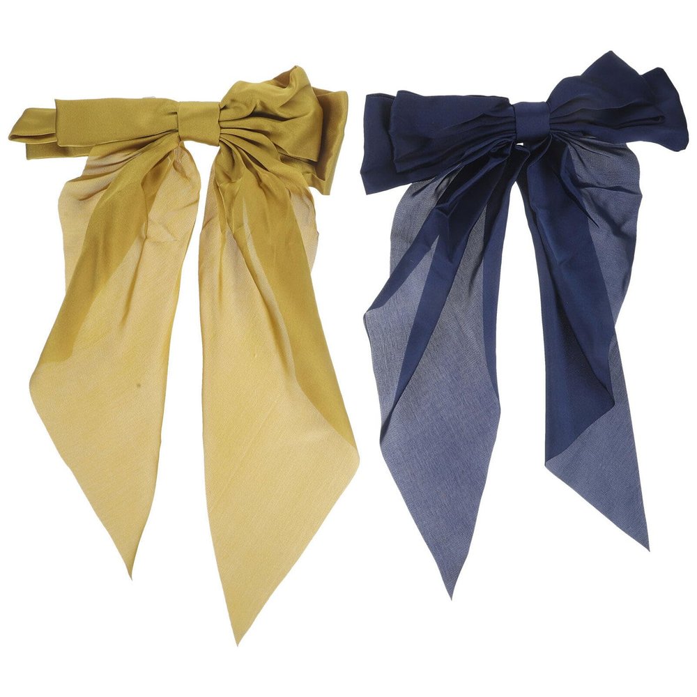 balacoo 2pcs Elegant Hair Bow Clips for Women Spring Clips Mustard Stylish Ponytail Accessories for Teens Versatile Hair Barrettes