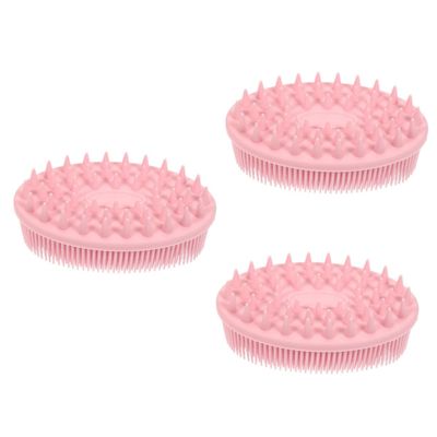 Angoily 3pcs Water Shower Cleaning Brush Exfoliating Brush Silicone Bath Scrubber