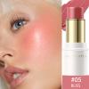 FALOCUTUS 2Pcs Cream Blush Makeup Stick,Monochromatic Multi-Stick Face Blush for Cheek,Lip and Eye,Matte and Dewy Finish for Long Wearing,Easy Application.BLISS view 3