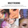 KYDA Body Glitter Stick, Chunky Glitter Gel for Face Body Hair, Sparkling Holographic Mermaid Sequins Paint, Waterproof Multiuse Makeup Glitter Gel, Purple view 2
