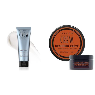 AMERICAN CREW Men's Fiber Cream, Like Hair Gel with Medium Hold & Natural Shine, 3.3 Fl Oz Men's Hair Defining Paste, Like Hair Gel with Medium Hold Hair Gel & Low Shine, 3 Oz
