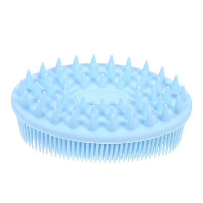 Angoily 2pcs Multi-Functional Bath Brush Boys and Girls Newborns Double-Sided Washing Brush Soft Silicone Comfortable to Hold