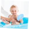 Angoily 2pcs Multi-Functional Bath Brush Boys and Girls Newborns Double-Sided Washing Brush Soft Silicone Comfortable to Hold view 2