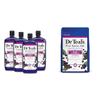 Dr Teal's Foaming Bath with Pure Epsom Salt, Black Elderberry with Vitamin D, 34 fl oz & Pure Epsom Salt Soak, Black Elderberry with Vitamin D, 3 lbs view 1