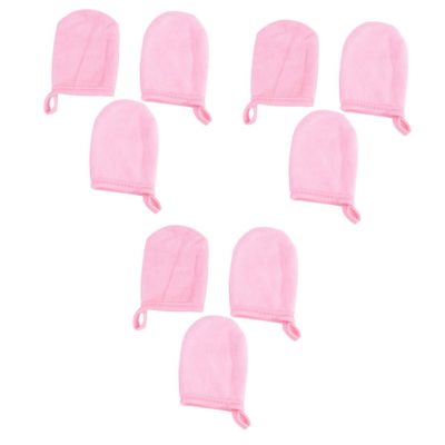 Angoily 3sets Soft Facial Cleaning Mitts Reusable Makeup Removal Pads Makeup Powder Puff Thickened Cleaning Cloths 3pcs*3