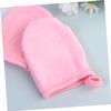 Angoily 3sets Soft Facial Cleaning Mitts Reusable Makeup Removal Pads Makeup Powder Puff Thickened Cleaning Cloths 3pcs*3 view 3