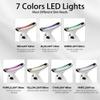 Red Light Therapy for Face, 7 Color LED Facial Light Therapy Wand for Skin Care at Home Blue Light Therapy Face Massager Tool for Neck (White) view 4