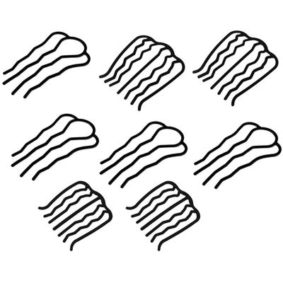 Angoily 8pcs Metal Side Combs for Curly Hair Hair Buns Clips Detangler Comb Updo Holder u Shape Pin Women Styling Accessories