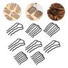 Angoily 8pcs Metal Side Combs for Curly Hair Hair Buns Clips Detangler Comb Updo Holder u Shape Pin Women Styling Accessories view 4