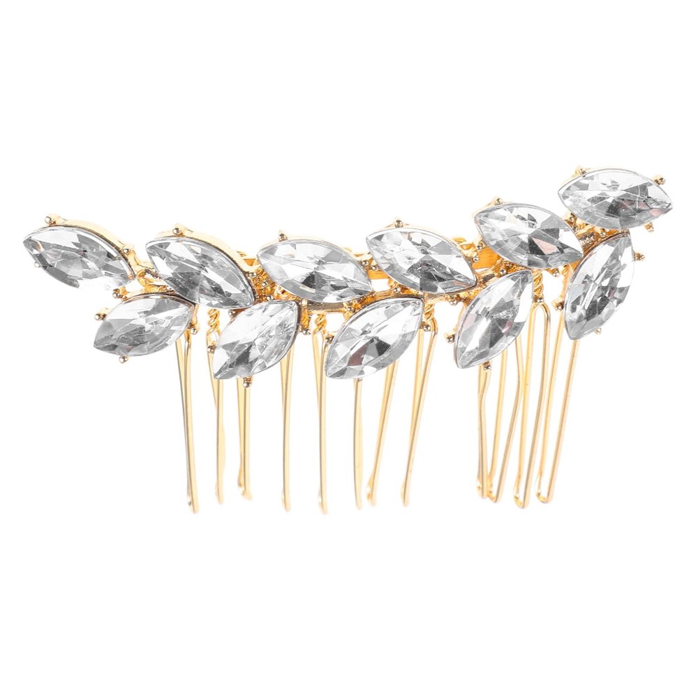 balacoo Bridal Hair Accessory Elegant Rhinestone Side Comb for Women Decorative Hairpin for Weddings for Updos Versatile Headpiece for Brides and Girls Design