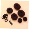 Angoily 2pcs Hair Donut Bun Maker Set Donut Hair Styling Tools U-shaped Clips for Elegant Updo Styles for Ballet and Dance Events view 2