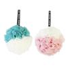 Angoily 2pcs Soft Mesh Shower Dual Bath Pouf White for Gentle Exfoliation Wash for Relaxing Spa view 1