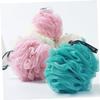 Angoily 2pcs Soft Mesh Shower Dual Bath Pouf White for Gentle Exfoliation Wash for Relaxing Spa view 2