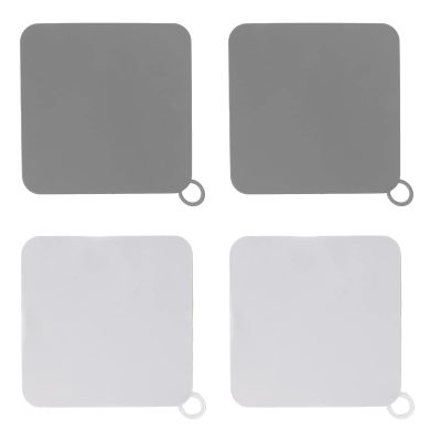 4Pcs Square Silicone Suction Covers, Bathtub Stopper Silicone Floor Drain, Drain Plug Covers for Kitchen, Bathroom, Ladry Room