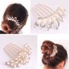 Angoily 4pcs Bridal Hair Comb Rhinestone Side Combs for Wedding Elegant Mix-style Headpin view 2