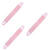 Housoutil 3pcs Flocking Back Strip Cream Applicator Face Mitt Exfoliating Applicator for Self Tanner Tanning Lotion Applicator Back Applicator for Cream Lotion Applicator for Back Fiber Pink view 1
