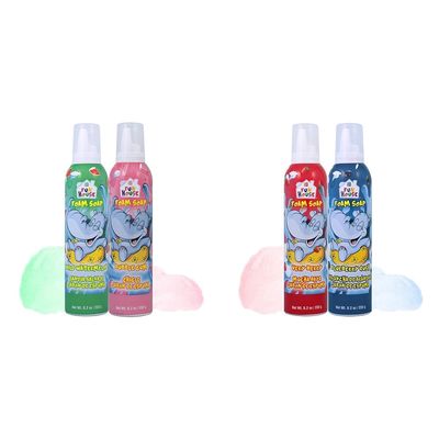 Fun House Kids Foam Soap Wild Watermelon & Bubble Gum,2 Pack & Fun House Kids Foam Soap Very Berry & Blueberry Rush, (14422)