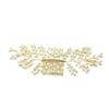 Angoily Luxurious Wedding Hair Comb Gold Wire Headwear Accessory for Brides and Guests view 1
