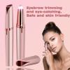 ErdBar Facial Eyebrow Hair Remover for Women, Rechargeable Electric Eyebrow Trimmer and Face Shaver Epilator, Painless Eyebrow, Lip, Body Hair Removal Razor with 1 Replacement Cutter. (3396815) view 3