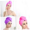Angoily 2pcs Towels Quick Dry Towel Travel Towel Water Absorption Hat Dry Hair Cap Toiletries Absorb Water view 4