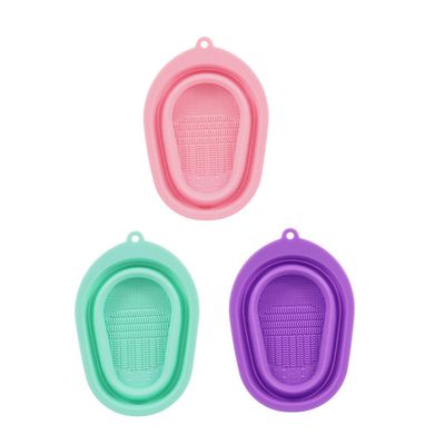 Housoutil Brush Cleaner Makeup Makeup Brush Scrubber Silicone Brush Cleaning Pad Reusable for Cosmetics Brush Mat