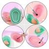 Housoutil Brush Cleaner Makeup Makeup Brush Scrubber Silicone Brush Cleaning Pad Reusable for Cosmetics Brush Mat view 2
