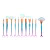 zonee 10 Mermaid Makeup Brush Set, Beauty Tools, Makeup Brush Combo with Small Fish view 1