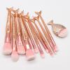 zonee 10 Mermaid Makeup Brush Set, Beauty Tools, Makeup Brush Combo with Small Fish view 4