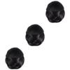 Angoily 3pcs Hair Toppers for Women Chignon Hair Bun Extension Donut Wig Hairpiece Jaw Clip Bun Wig for Bridal Prom Dance view 1