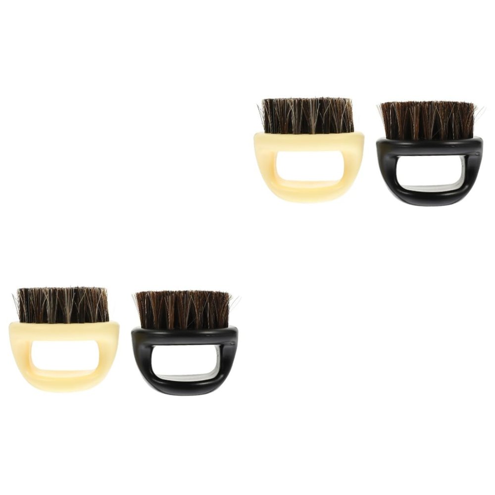 Didiseaon 4pcs Beard Shaper Brush Men's Beard Comb Detangling Hair Brush Men's Handheld Grooming Tool