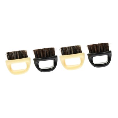 Angoily 4pcs Men's Grooming Kit Beard Brush Comb Hair Cleaning Tool Mustache Brush for Wet Shaving