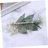 Housoutil Simple Bride Wedding Hair Comb Headdress Faux Flowers for Parties Photography for Brides Engagements Special Occasions view 2